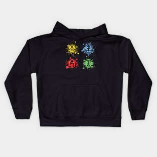 4 Glyphs Splatter Kids Hoodie